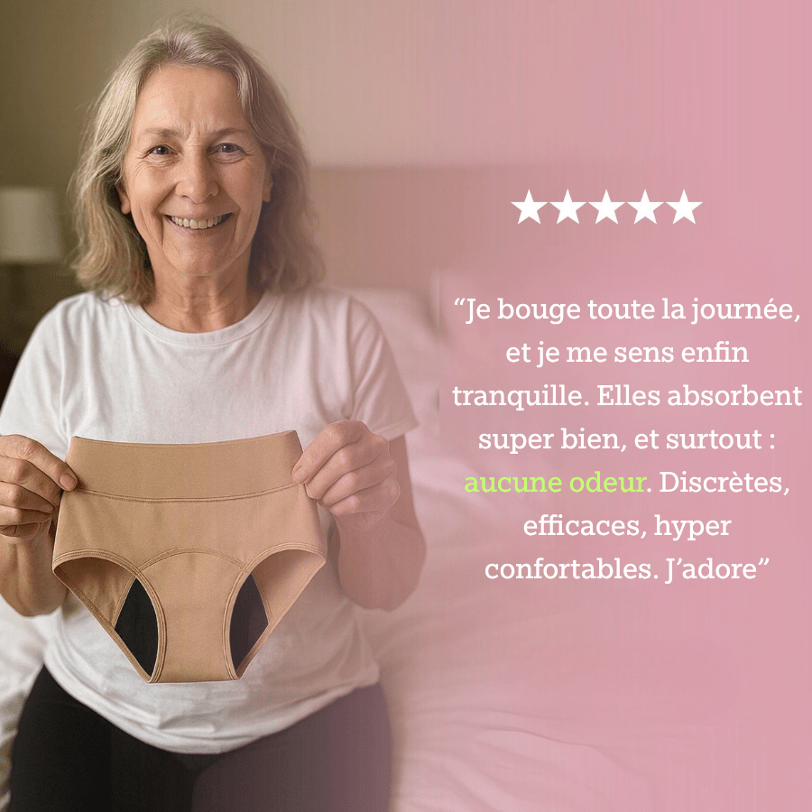 Sous - vêtements anti - fuites discrets pour incontinence (lot de 5) - VEINAA